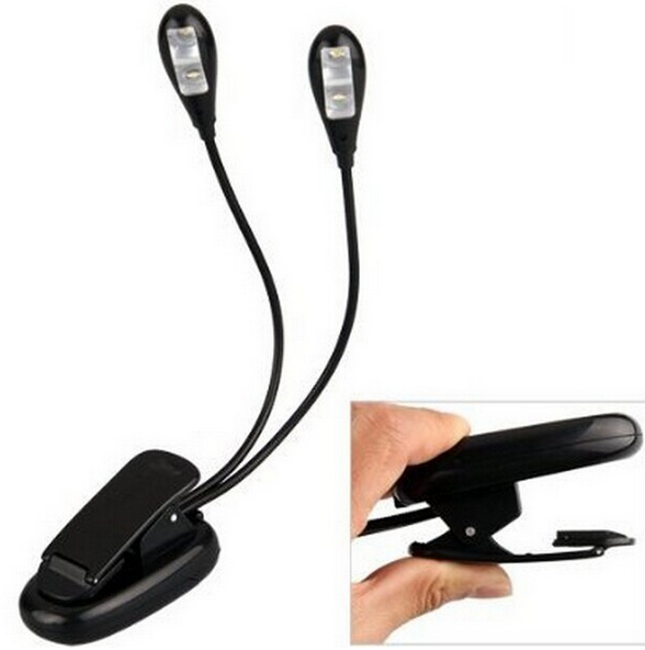 USB Flexible Adjustable LED Book Light Reading Lamp Clip-on - Green Lantern Optoelectronic